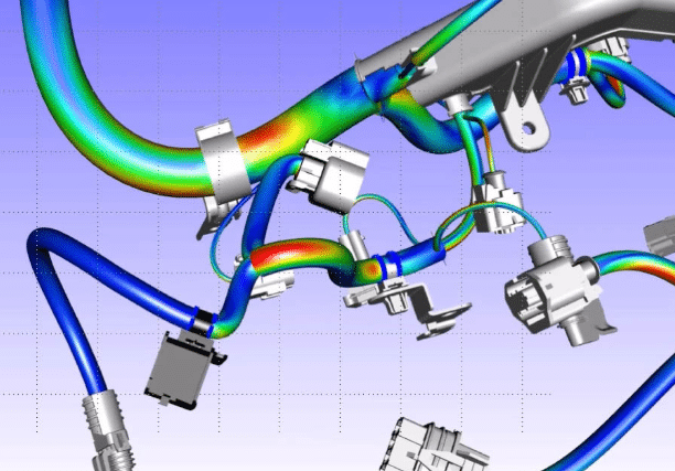 Detailed 3D CAD model and technical drawing of high-flex custom cable cross-sections discussed in engineering collaboration for robotics and automation applications