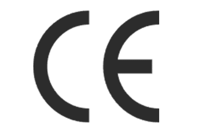 Black CE marking symbolizing conformity with European health, safety, and environmental protection standards for products sold within the EU market.
