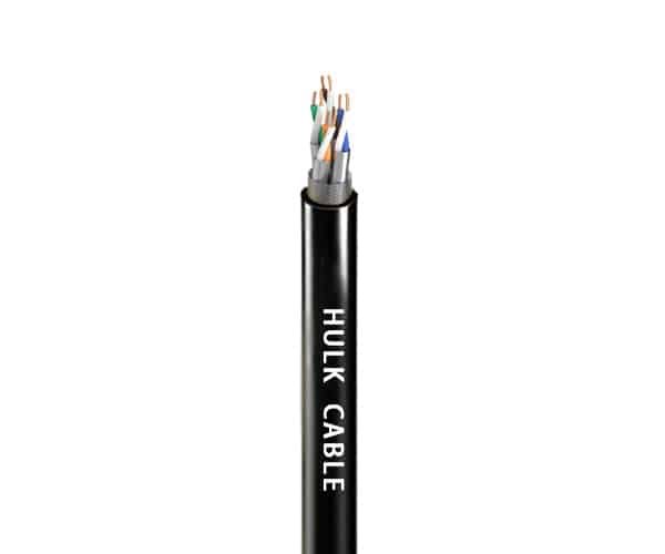 Screened High-Temperature Chemical-Resistant FEP Data Cable 375 V